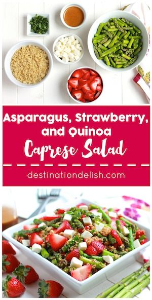 Healthy Strawberry Asparagus Quinoa Salad for Summer Bliss